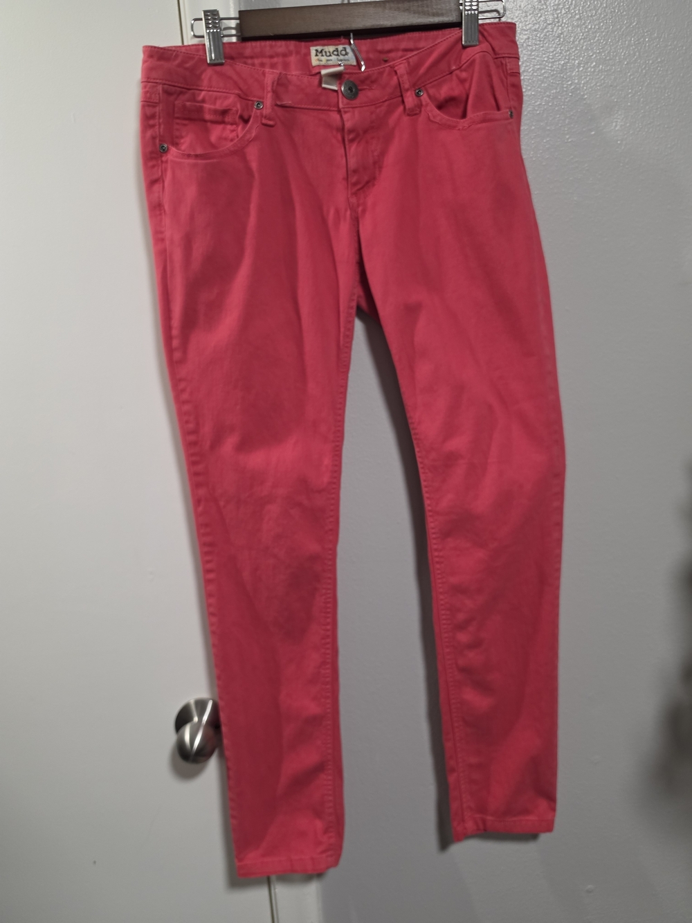 Mudd Pink Skinny Jeans Size 9 Stretch Cotton Low Rise Y2K Colored Denim